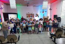 Departamento de EBD da IBC Betel de Alvorada realiza programação especial para as crianças.