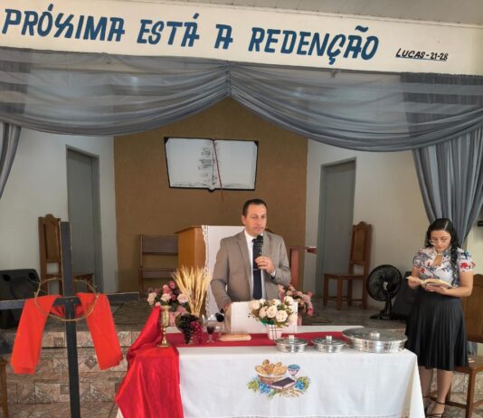 IBC de Rondonópolis/MT celebra Culto de Santa Ceia e recebe novo membro