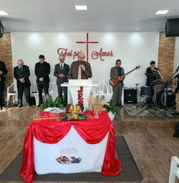 Culto de Santa Ceia é celebrado na IBC Balneário Gaivota/SC